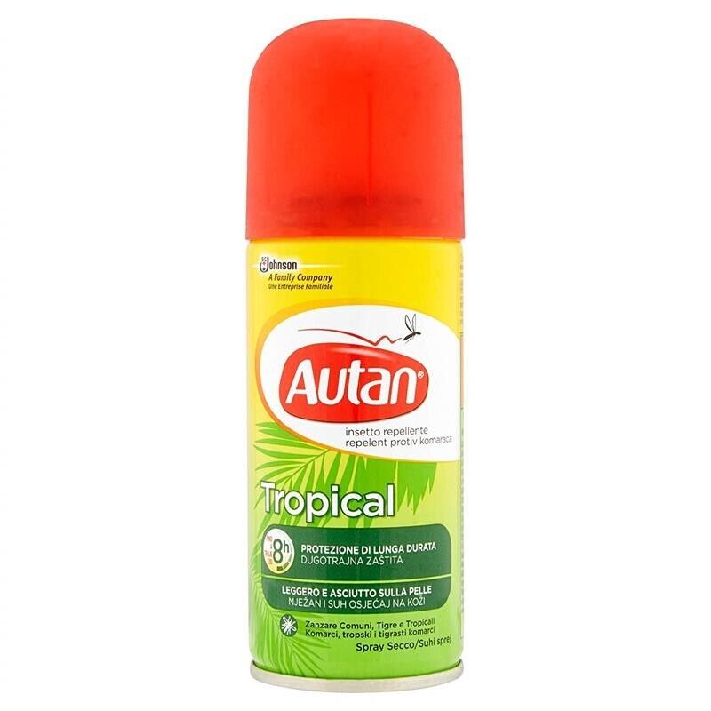 AUTAN TROPICAL 2 PZ SPRAY SECCO ANTIZANZARE IN FORMATO DA 100 ML L'UNO
