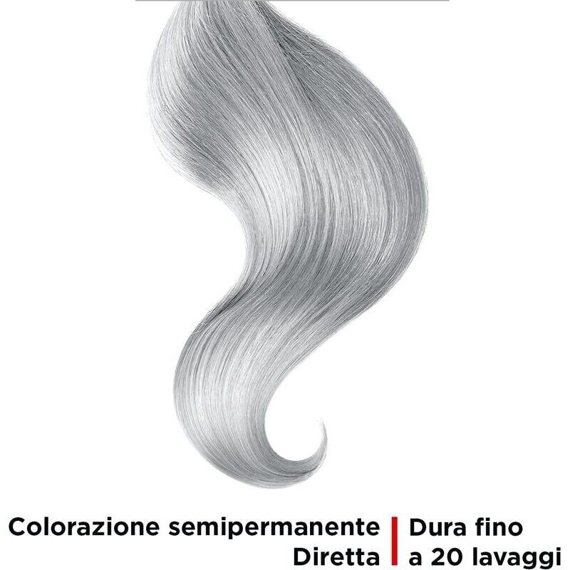 VITALCARE SET 3 PZ TINTA SEMIPERMANENTE PROFESSIONALE PER CAPELLI MORBIDI IDRATATI E LUMINOSI IN COLORE SILVER