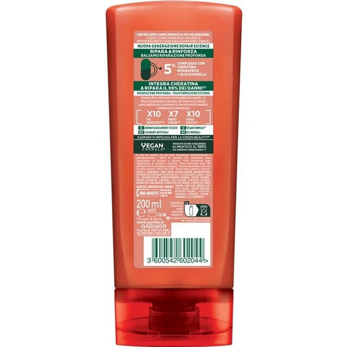 GARNIER FRUCTIS SET 2 CONFEZIONI BALSAMO RIPARA & RINFORZA CAPELLI DANNEGGIATI 200 ML L'UN