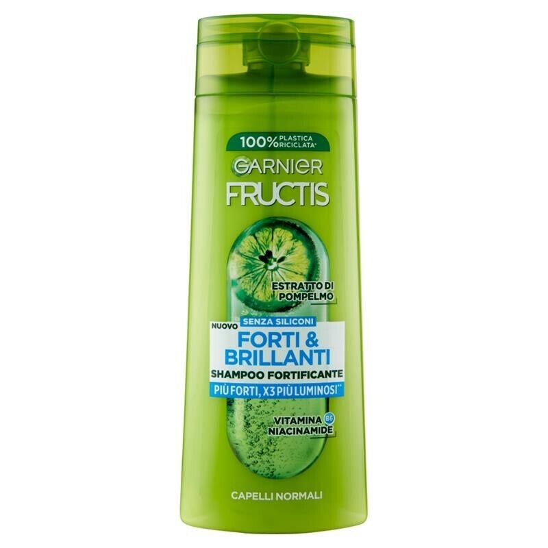 GARNIER FRUCTIS SET 3 PZ SHAMPOO PIU FORTI X3 PIU LUMINOSI 250 ML L'UNO PER CAPELLI NORMALI ESTRATTO DI POMPELMO