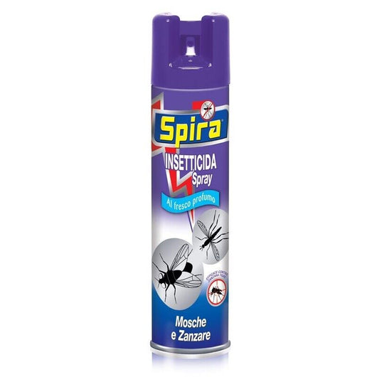 SET 4 SPIRA SPRAY INSETTICIDA PER MOSCHE E ZANZARE STANDARD FORMATO DA 400 ML