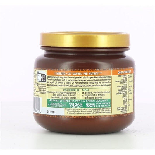 SET 3 GARNIER ULTRA DOLCE MASCHERA NUTRIENTE PER CAPELLI SECCHI E SPENTI AZIONE IN 1 MINUTO CON GLI OLI MERAVIGLIOS 340 ML