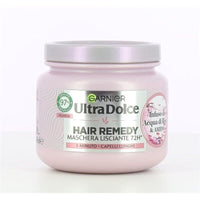 GARNIER ULTRA DOLCE 3 MASCHERE LISCIANTI PER CAPELLI LUNGHI EFFETTO ILLUMINANTE 1 MINUTO DI POSA CON  ACQUA DI RISO 340 ML