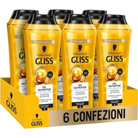 GLISS 6 CONFEZIONI OIL NUTRITIVE SHAMPOO NUTRIENTE 250 ML