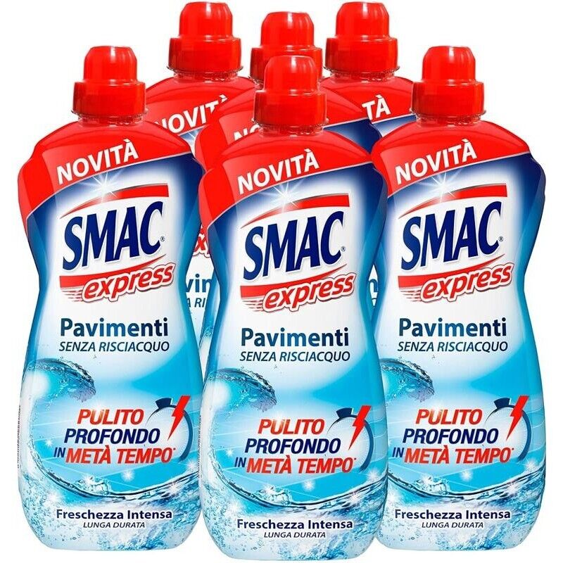 SET 6 SMAC EXPRESS PAVIMENTI 1 LT FRESCHEZZA INTENSA