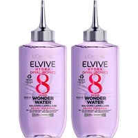 L'ORÉAL PARIS BALSAMO 2 CONFEZIONI LAMELLARE WONDER WATER HYDRA HYALURONIC PER DARE LUCENTEZZA A CAPELLI DISIDRATATI 200 ML