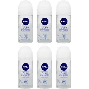 NIVEA SET 6 PZ DEODORANTE ANTI-PERSPIRANT PURE INVISIBLE 50 ML
