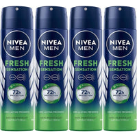NIVEA MEN SET 4 PZ  DEODORANTE 72H PROTECTION FRESH SENSATION SPRAY 150 ML