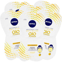 NIVEA 6 PZ TOTALE 12 APPLICAZIONI MASCHERA VISO ANTIRUGHE Q10 DA 7.5 ML L'UNA