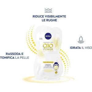 NIVEA 6 PZ TOTALE 12 APPLICAZIONI MASCHERA VISO ANTIRUGHE Q10 DA 7.5 ML L'UNA