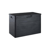 BAULE DA ESTERNO 160 LT EFFETTO LEGNO 77,5X44,5X H53 CM