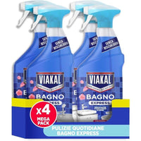 SET 4 VIAKAL BAGNO EXPRESS FIORI ELEGANTI 720 ML SENZA RISCIACQUO