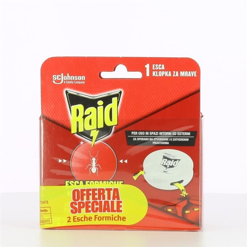 SET 4 ESCHE FORMICHE RAID PER USO IN SPAZI ESTERNI E INTERNI