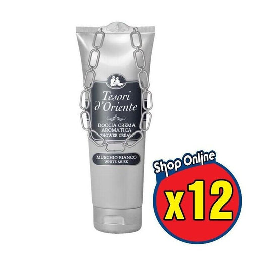 SET 12 TESORI D'ORIENTE DOCCIA CREMA MUSCHIO BIANCO 250 ML