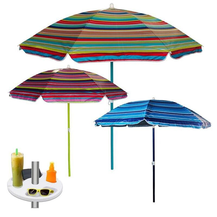 MAURY'S OMBRELLONE MONDELLO DA 180 + BORSA DA MARE SUMMER SIMPATICA E CAPIENTE CON MANICI IN CORDA