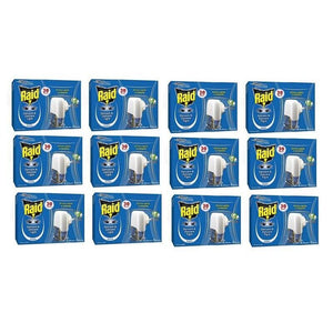 SET 12 CONFEZIONI DI RAID DIFFUSORE PIÙ RICARICA LIQUIDO 30 NOTTI