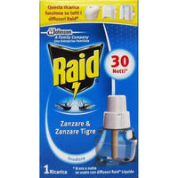 SET 12 CONFEZIONI RAID LIQUIDO PER RICARICA ELETTRICA X30 NOTTI CLASSICO