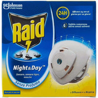 RAID NIGHT&DAY BASE CON RICARICA ANTIZANZARE