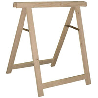 CAVALLETTO PIEGHEVOLE IN LEGNO DI ABETE GREZZO H 75 CM