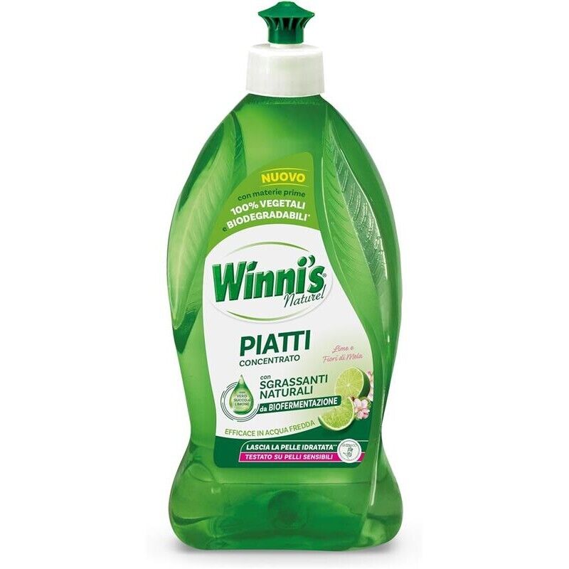 WINNI'S CONFEZIONE 12 PEZZI DETERSIVO PER I PIATTI DA X 480 ML LIME E FIORI MELA
