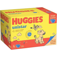 PANNOLINI HUGGIES UNISTAR TAGLIA 6 / 15-30 KG XLARGE 108 PEZZI
