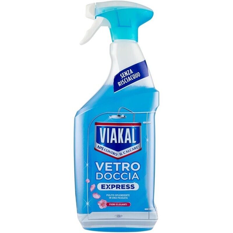 SET 2 VIAKAL VETRO DOCCIA EXPRESS FIORI ELEGANTI 720 ML SENZA RISCIACQUO