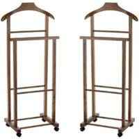 SET 2 MAURY'S DOPPIO INDOSSATORECAMERA COLORE NOCE LEGNO DI FAGGIO 43X33X105 CM