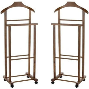 SET 2 MAURY'S DOPPIO INDOSSATORECAMERA COLORE NOCE LEGNO DI FAGGIO 43X33X105 CM