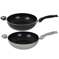 MAURY'S CHEF INDUCTION PADELLA SALTAPASTA CON 2 MANICI DIAMETRO DA 32 CM