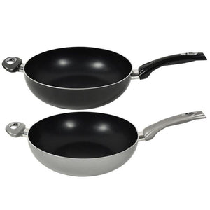 MAURY'S CHEF INDUCTION PADELLA SALTAPASTA CON 2 MANICI DIAMETRO DA 32 CM