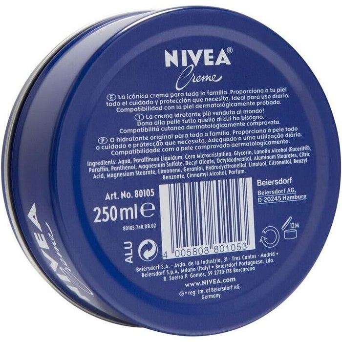 SET 4 NIVEA CREME MAXI CREMA MULTIUSO 250 ML BARATTOLO