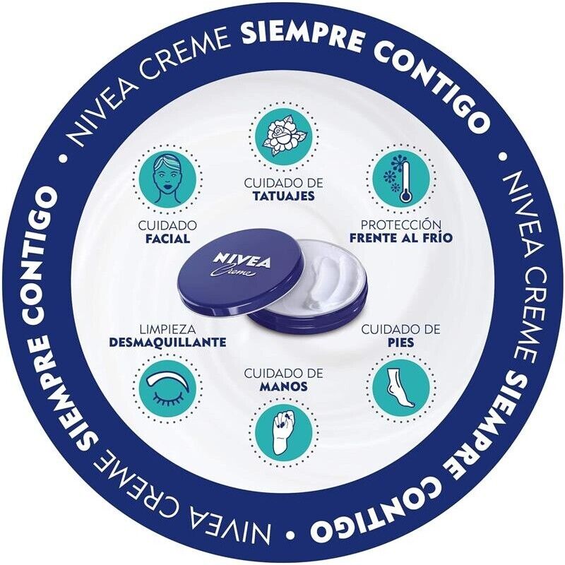 SET 4 NIVEA CREME MAXI CREMA MULTIUSO 250 ML BARATTOLO