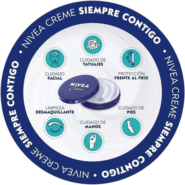 SET 4 NIVEA CREME MAXI CREMA MULTIUSO 250 ML BARATTOLO