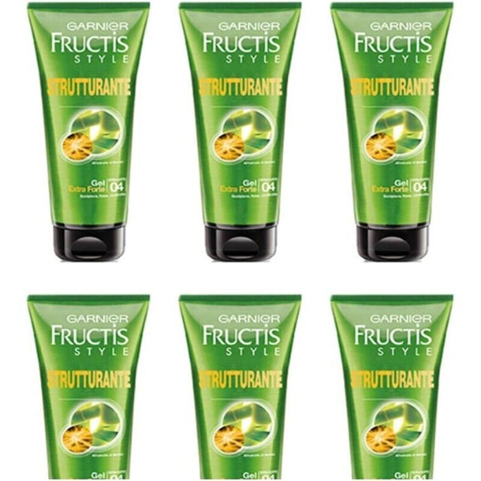 FRUCTIS SET 6 PZ GEL FISSANTE PER CAPELLI EXTRA FORTE STRUCTURING DA 200 ML L'UNO
