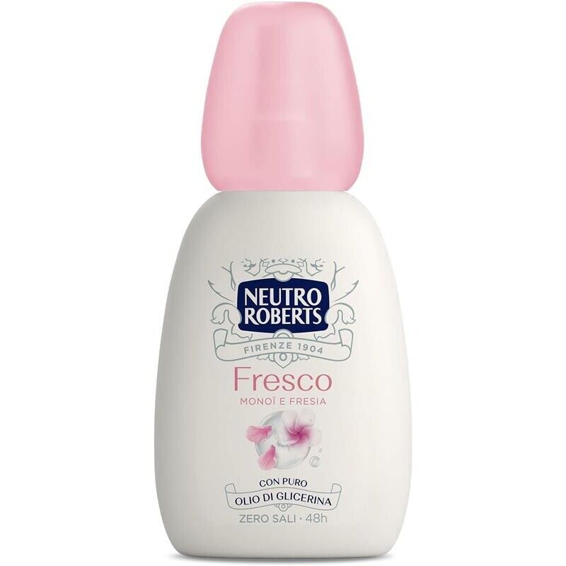 SET 6 NEUTRO ROBERTS DEODORANTE SPRAY FRESCO ROSA MONOI E FRESIA CON PURO OLIO DI GLICERINA 75ML