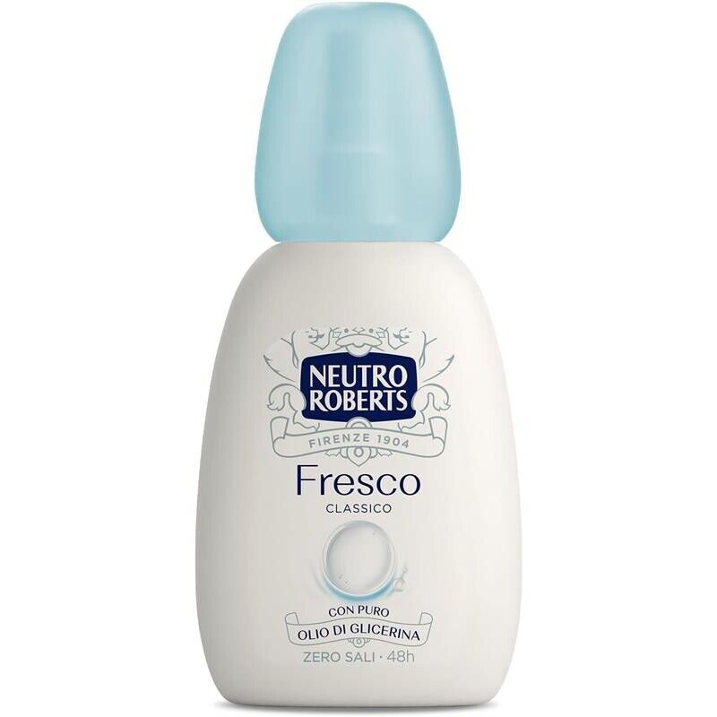 SET 4 NEUTRO ROBERTS DEODORANTE VAPO FRESCO CLASSICO ZERO SALI DI ALLUMINIO CON PURO OLIO DI GLICERINA 75 ML