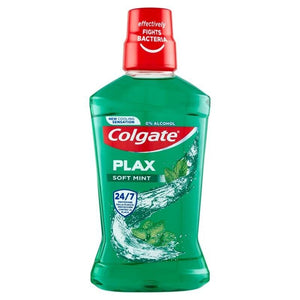 SET 12 COLGATE COLLUTORIO PLAX SOFT MINT CON ANTIBATTERICO 500 ML