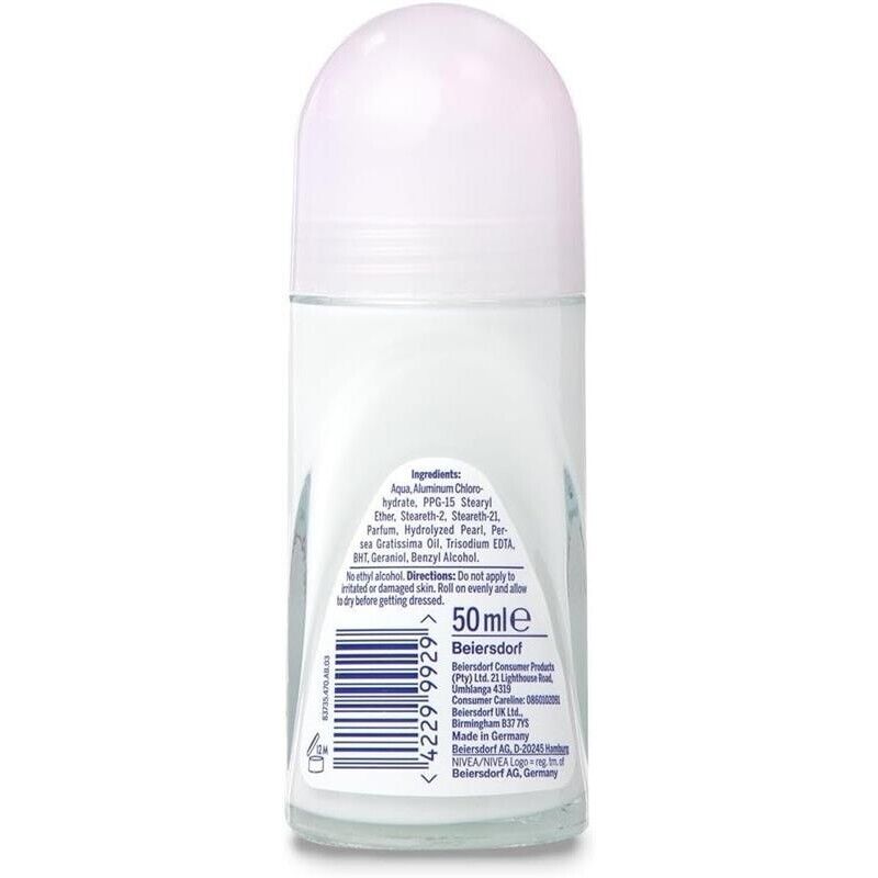 SET 6 NIVEA DEODORANTE ROLL-ON 50 ML PEARL & BEAUTY 48 PRE DI PROTEZIONE