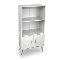 MOBILE DA ARREDO ALTO CON RIPIANO E 2 ANTE 60X30X115CM COLORE BIANCO