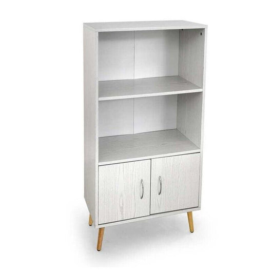 MOBILE DA ARREDO ALTO CON RIPIANO E 2 ANTE 60X30X115CM COLORE BIANCO