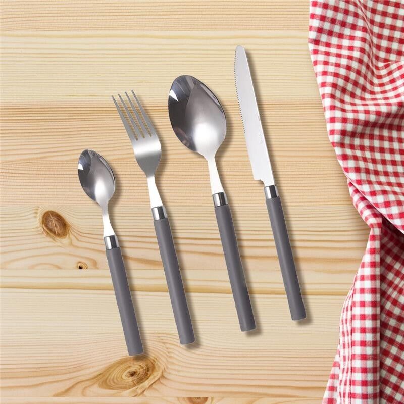 MAURY'S SET POSATE LUCY IN CONFEZIONE DA 24 PEZZI IN COLORE GRIGIO