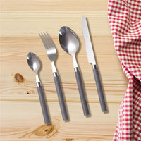 MAURY'S SET POSATE LUCY IN CONFEZIONE DA 24 PEZZI IN COLORE GRIGIO