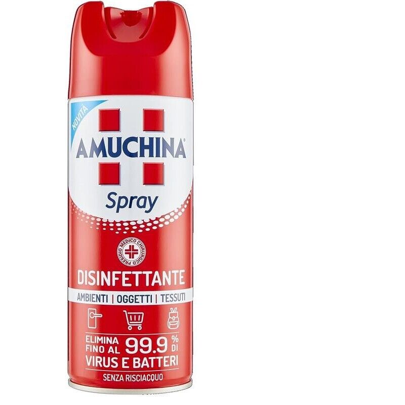 AMUCHINA SPRAY DISINFETTANTE VIRUCIDA PER AMBIENTI 400 ML X2