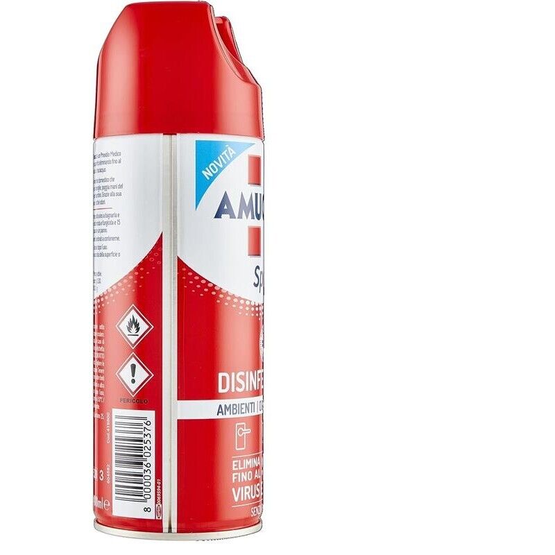 AMUCHINA SPRAY DISINFETTANTE VIRUCIDA PER AMBIENTI 400 ML X2