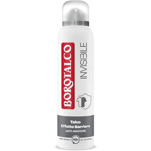 BOROTALCO SET 4 DEODORANTI SPRAY INVISIBILE GRIGIO NO ALCOOL CON TALCO 150 ML ANTIMACCHIE
