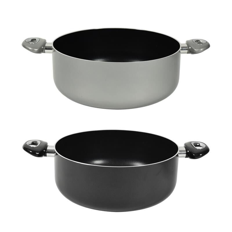 CASSERUOLA CHEF INDUCTION CON 2 MANICI 28 CM COLORI ASSORTITI