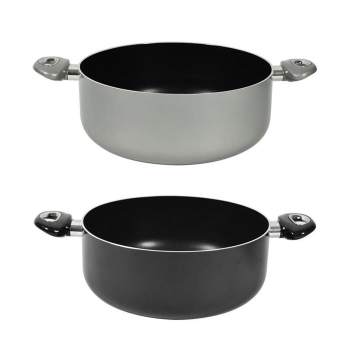CASSERUOLA CHEF INDUCTION CON 2 MANICI 28 CM COLORI ASSORTITI
