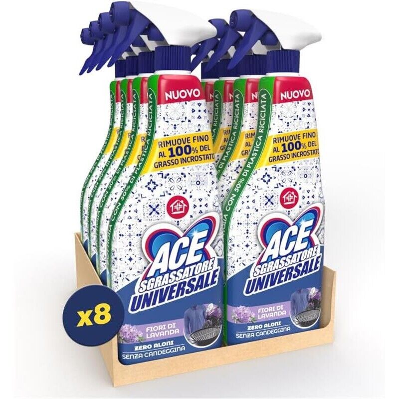 ACE 8 SPRAY SGRASSATORE UNIVERSALE 600ML LAVANDA