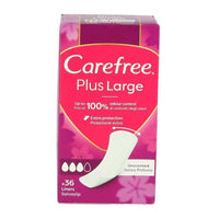 SET 4 CAREFREE SALVASLIP PLUS LARGE FRAGRANZA DELICATA DONNA EXTRA AMPIO PER IL 100% DI CONTROLLO DEGLI ODORI 36 PZ