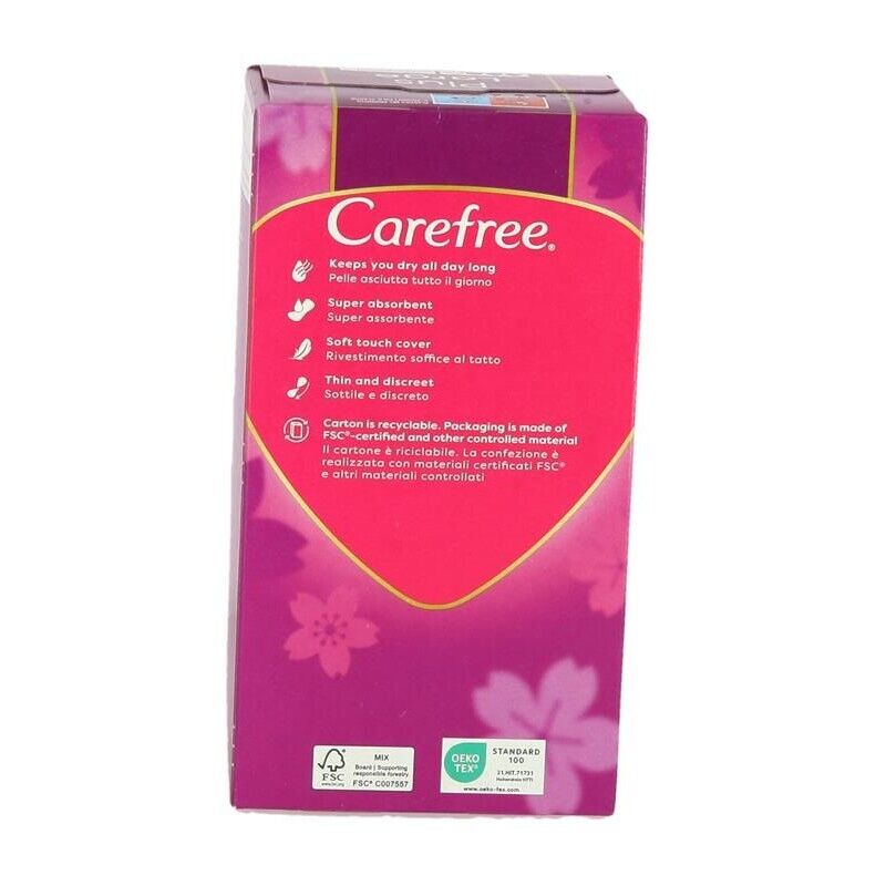 SET 4 CAREFREE SALVASLIP PLUS LARGE FRAGRANZA DELICATA DONNA EXTRA AMPIO PER IL 100% DI CONTROLLO DEGLI ODORI 36 PZ
